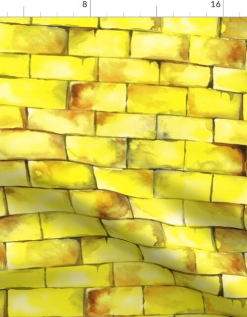Small Yellow Brick Road Seamless Repeating Pattern Fabric