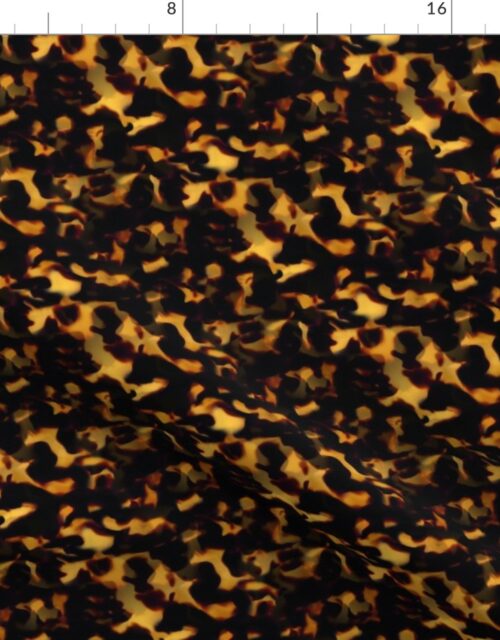 Smaller Gold and Brown Tortoiseshell Seamless Repeat Pattern Fabric
