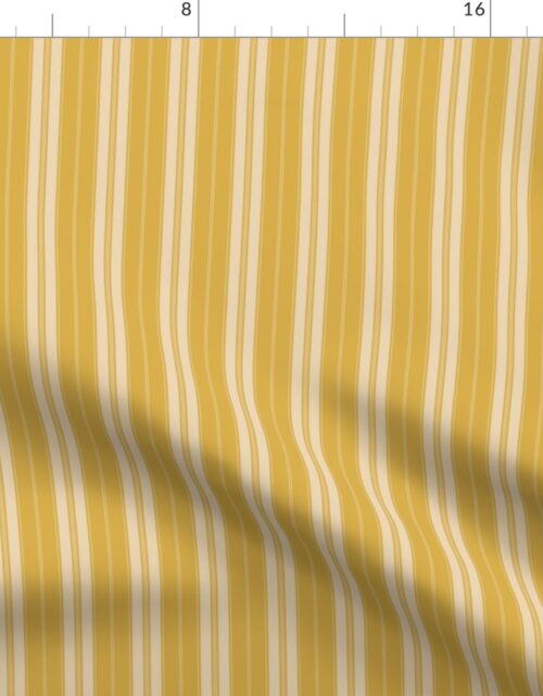 Spicy Mustard Yellow on Yellow Autumn Winter 2022 2023 Color Trend Mattress Ticking Fabric