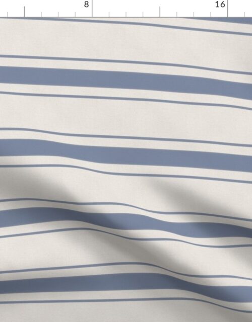 Stressed Horizontal Blue Denim Mattress Ticking Fabric