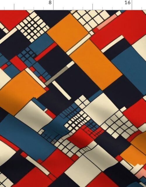 Theo van Doesburg Gouache on Board Pattern Fabric