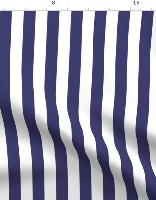 USA Vertical Flag Blue and White Stripes Fabric