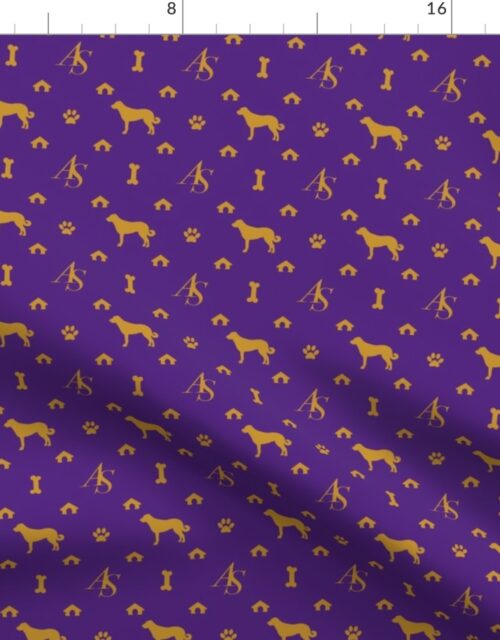 WKC Anatolian Shepherd Louis Luxury Motif Dog Print Fabric