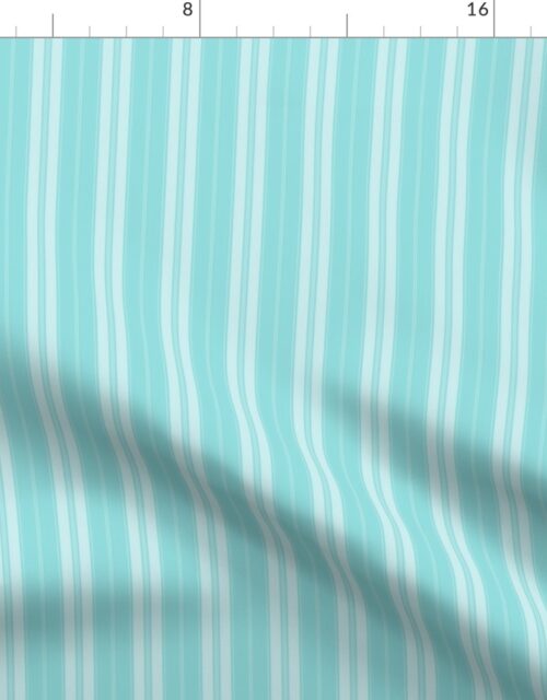 Waterspout and Aqua Autumn Winter 2022 2023 Color Trend Mattress Ticking Fabric