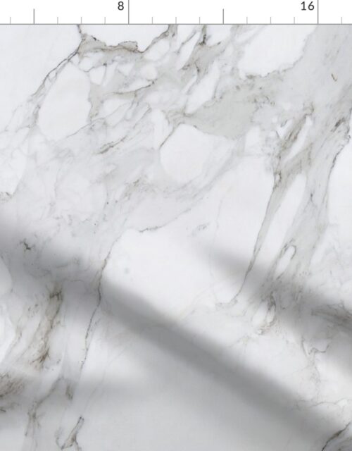 White Natural Marble  – Natural Grey Veined Stone Fabric