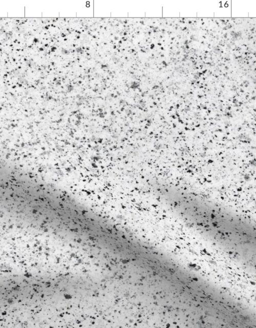 White Speckled Granite Stone Seamless Repeat Fabric
