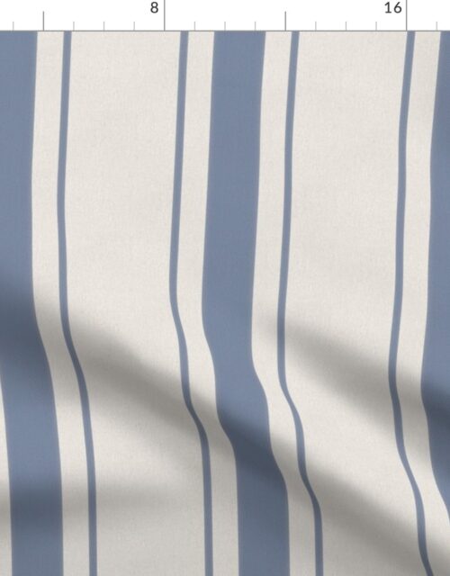 Wide Stressed Blue Denim Mattress Ticking Fabric
