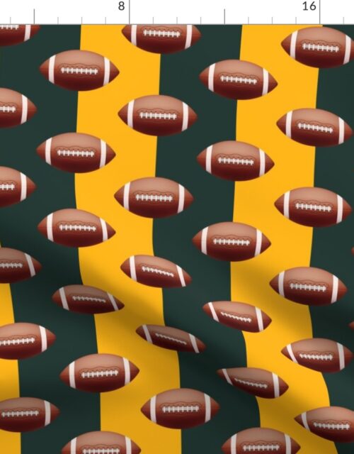 Wisconsin’s Famed Football Team Colors of Green and Gold Fabric