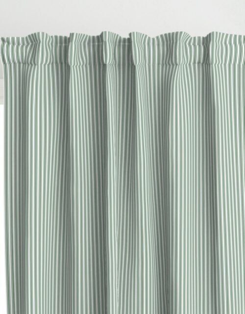 Classic Small Green Boot Pastel Green French Mattress Ticking Double Stripes Curtains