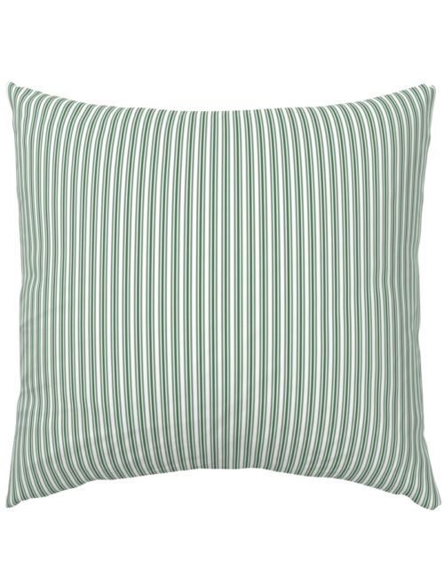 Classic Small Green Boot Pastel Green French Mattress Ticking Double Stripes Euro Pillow Sham