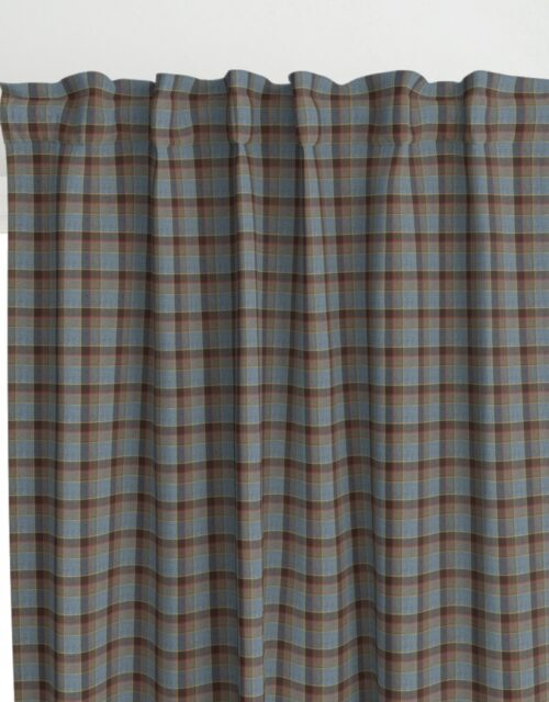 Fraser Weathered Wool Scottish Tartan Curtains