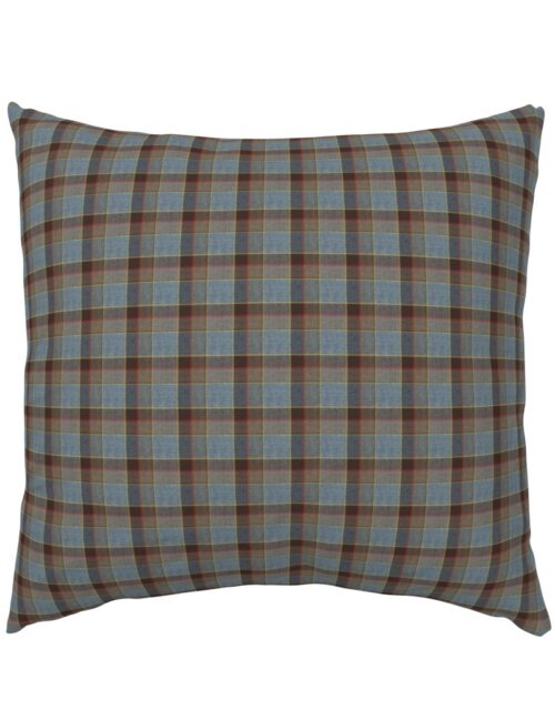 Fraser Weathered Wool Scottish Tartan Euro Pillow Sham
