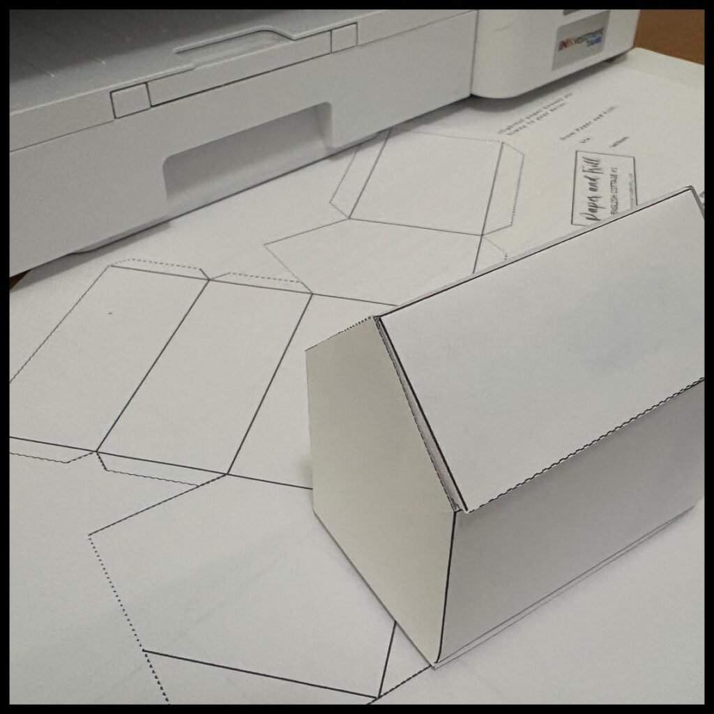 paper house printable craft