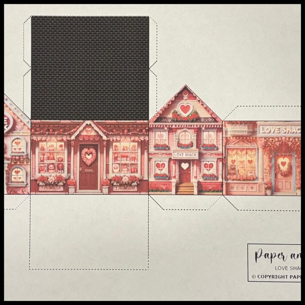 paper house printable craft