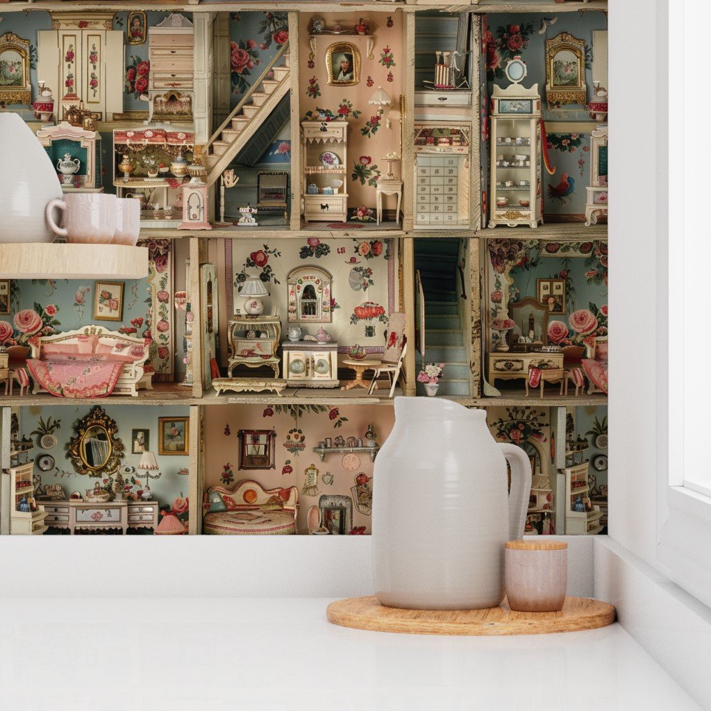 Quaint and Charming Dollshouse Rooms with Ditsy Decor 3 Wallpaper