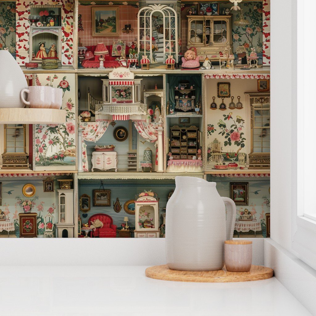 Quaint and Charming Dollshouse Rooms with Ditsy Decor 4 Wallpaper