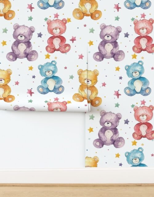 Large Teddy Bears in Sweet Pastels 2 Wallpaper