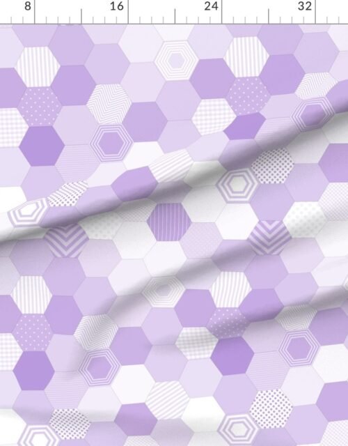 Small Hexagonal Lavender Harmony Honeycomb Pattern