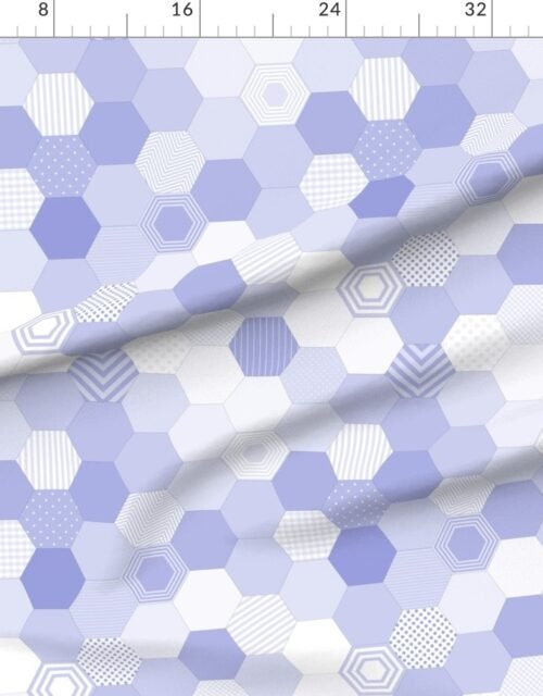 Small Hexagonal Periwinkle Serenity Honeycomb Pattern