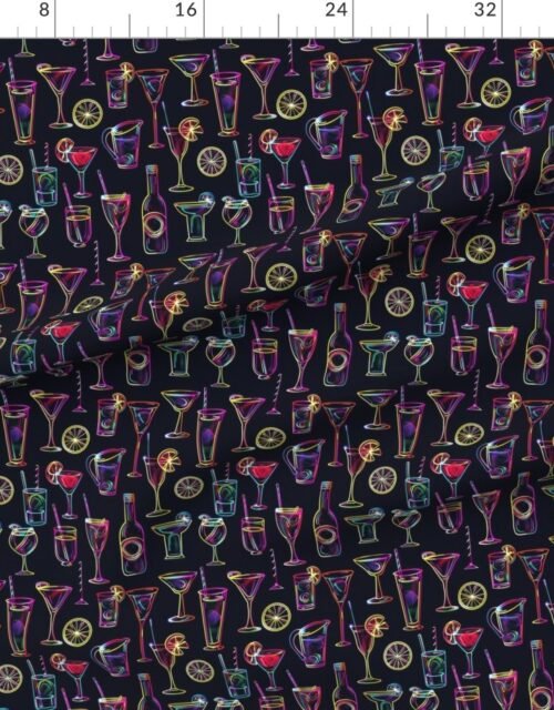 Neon Party Vibes Glowing Cocktails in the Dark