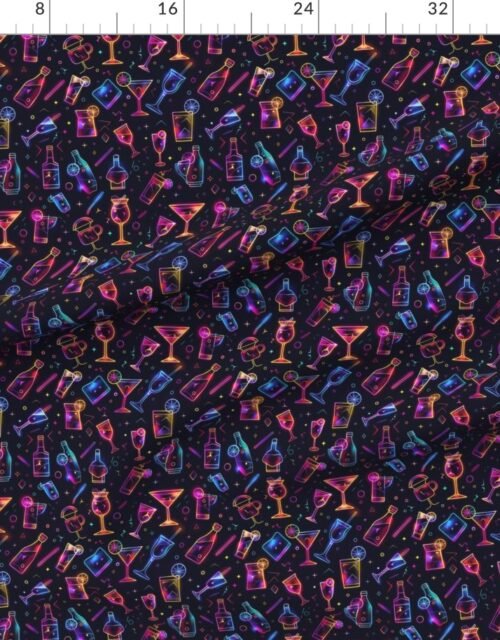 Neon Party Extravaganza Glowing Cocktails in the Night