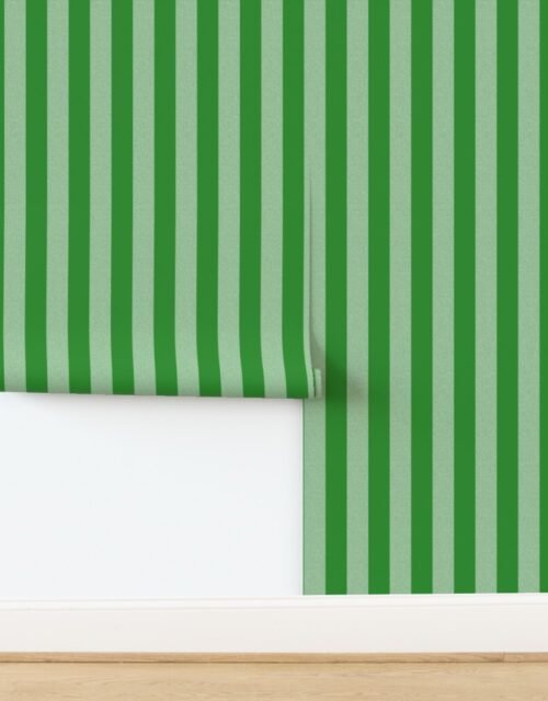 Forest Green Upholstery Decor Stripe - Wilderness Series Wallpaper