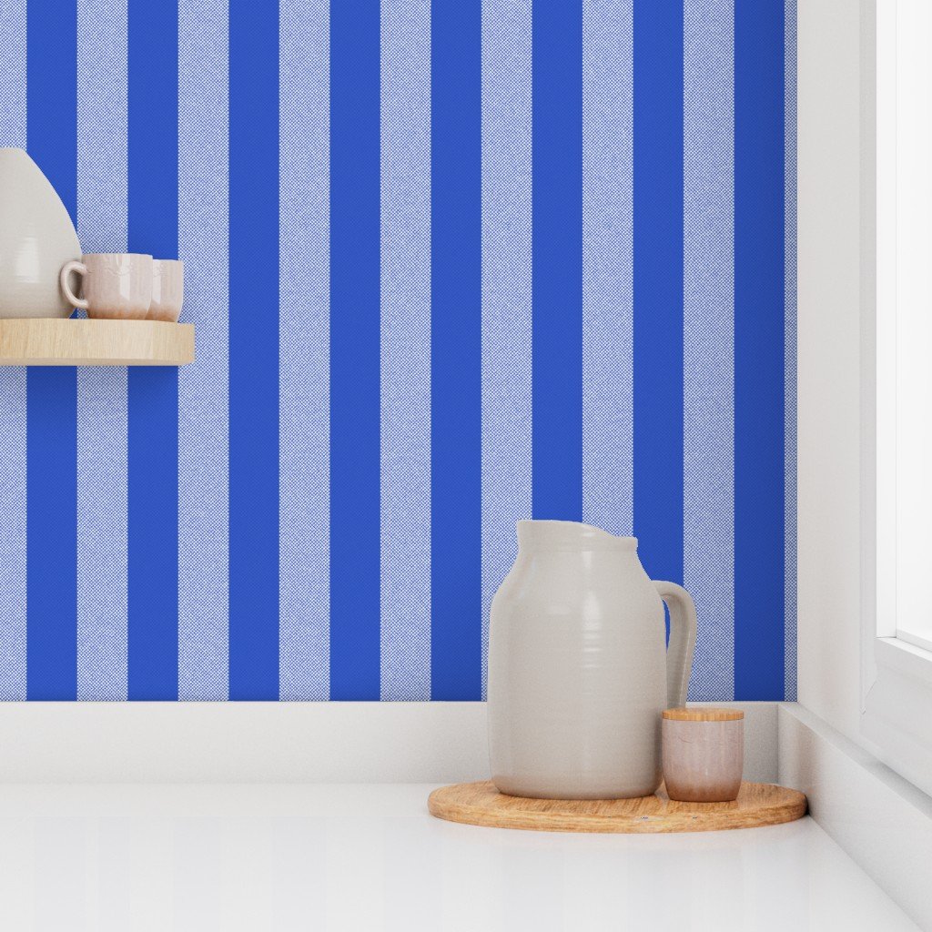 Cerulean Blue Upholstery Decor Stripe – Wilderness Series Wallpaper
