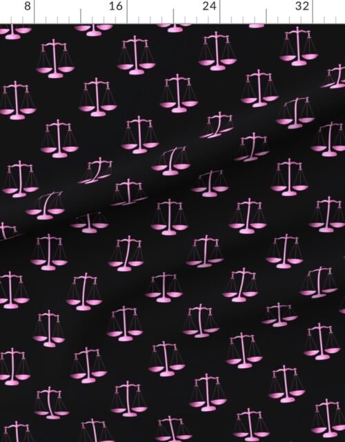 Pink Scales Of Justice on Black Repeat