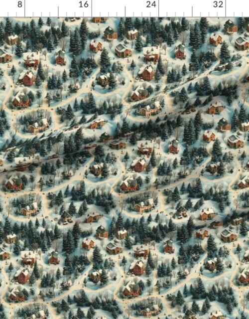 Whimsical Watercolor Christmas Village