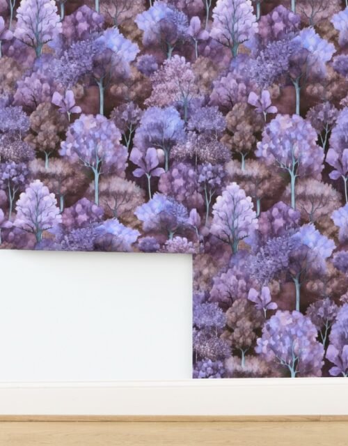 Endless Forest Watercolor - Lavender Haze Wallpaper