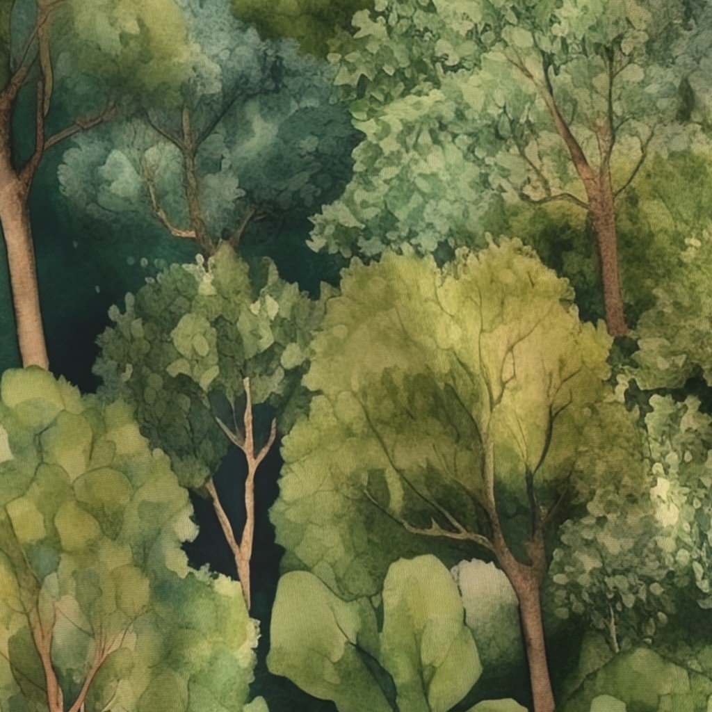 Endless Forest Watercolor – Verdant Vista