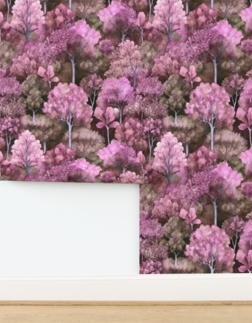 Endless Forest Watercolor - Rose Reverie Wallpaper