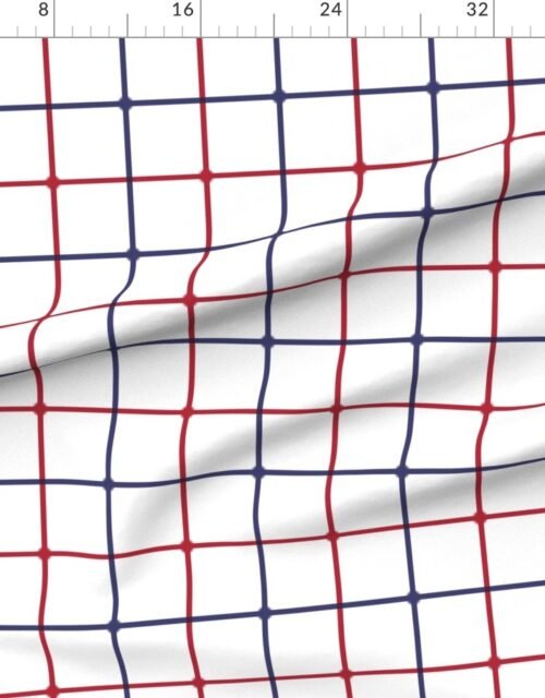 Large Patriotic Optical Illusion Check in USA Red White and Blue