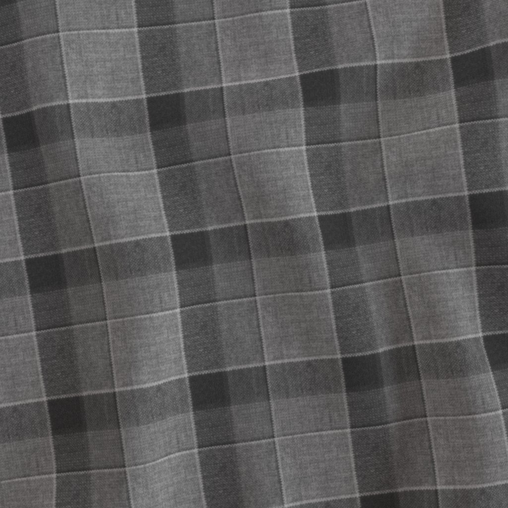 Weathered Wool Scottish Christmas Tartan with Frosty Charcoal and Gray