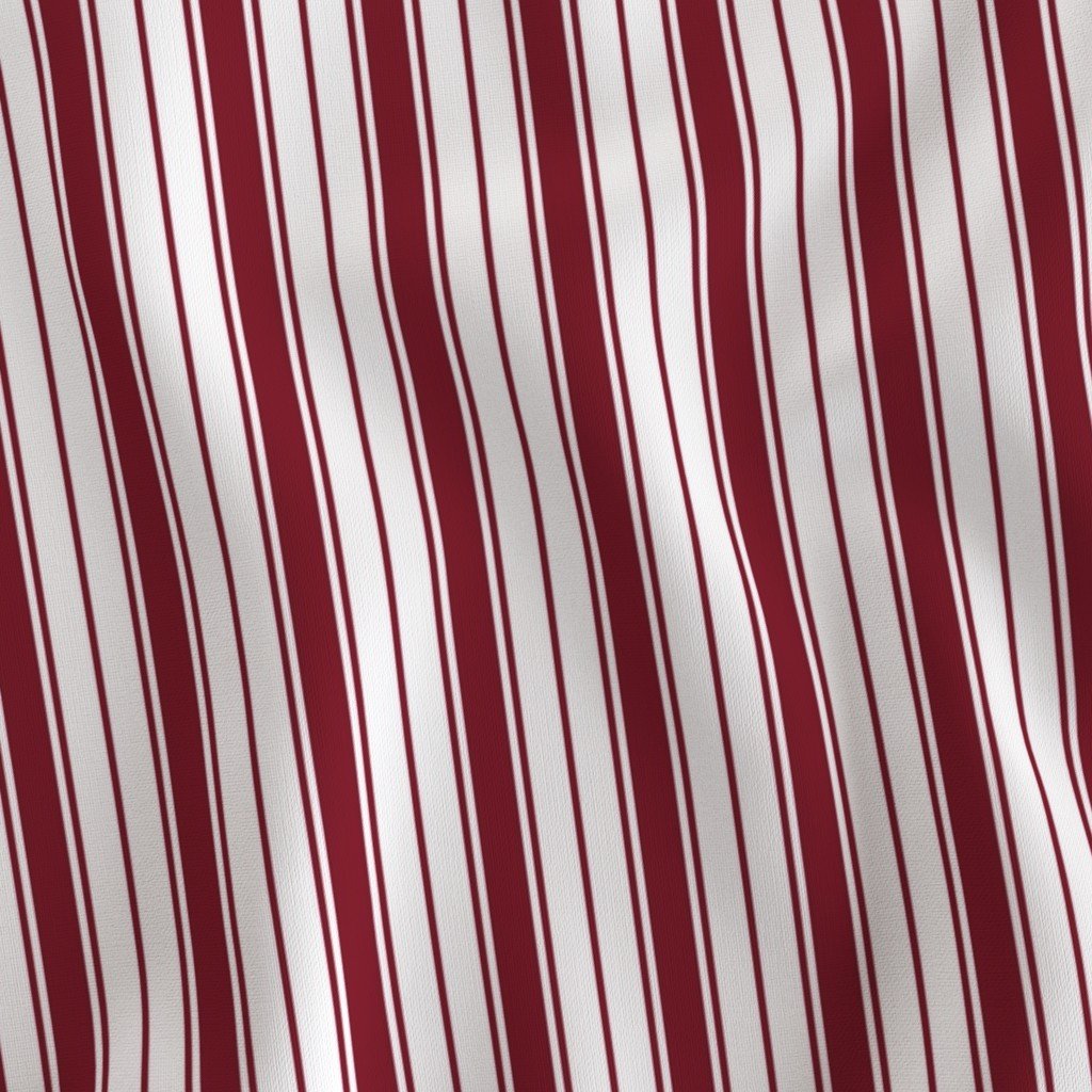 Burgundy Ticking Stripe Design de Bordeaux