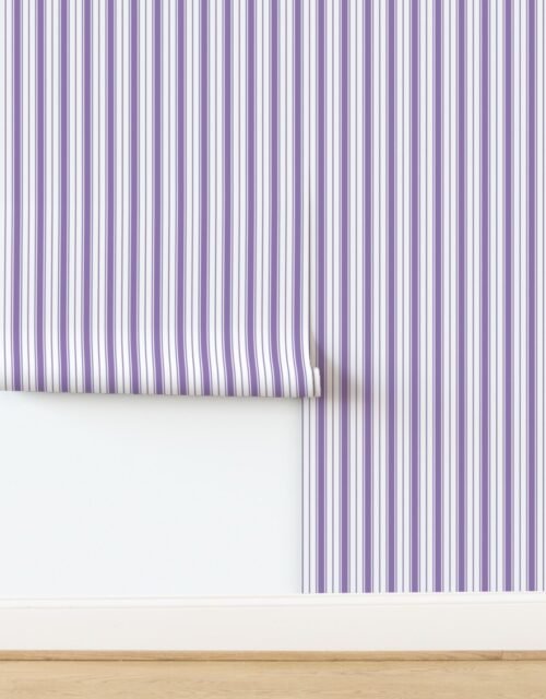 Lavender Ticking Stripe Design de Provence Wallpaper