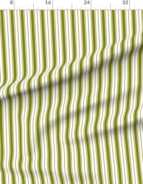 Olive Green Ticking Stripe Design de Nice