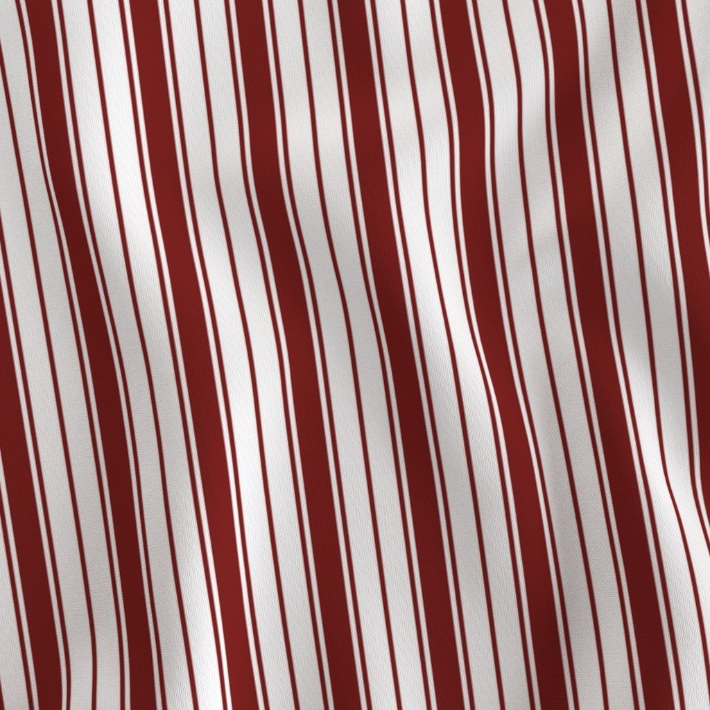 Bordeaux Red Ticking Stripe Design de Saint-Emilion