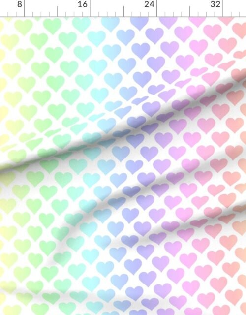 Rainbow Heart Symphony in Soft Pastels