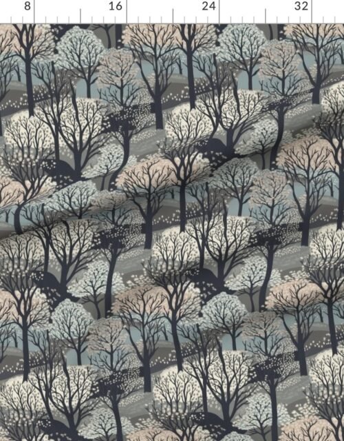 Small New England Endless Forest Trees Winter