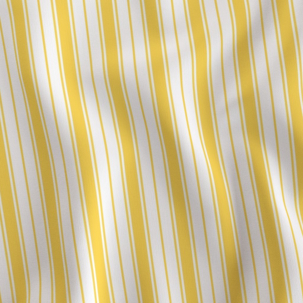Mustard Yellow Ticking Stripe Design de Dijon