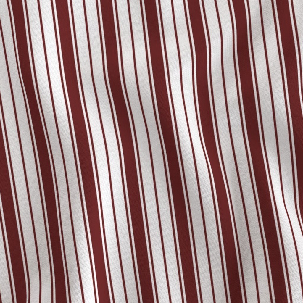 Plum Ticking Stripe Design de Alsace