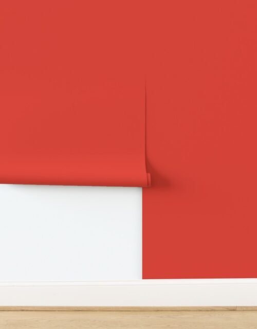 Solid Vermillion Red - Palette de Provence Wallpaper