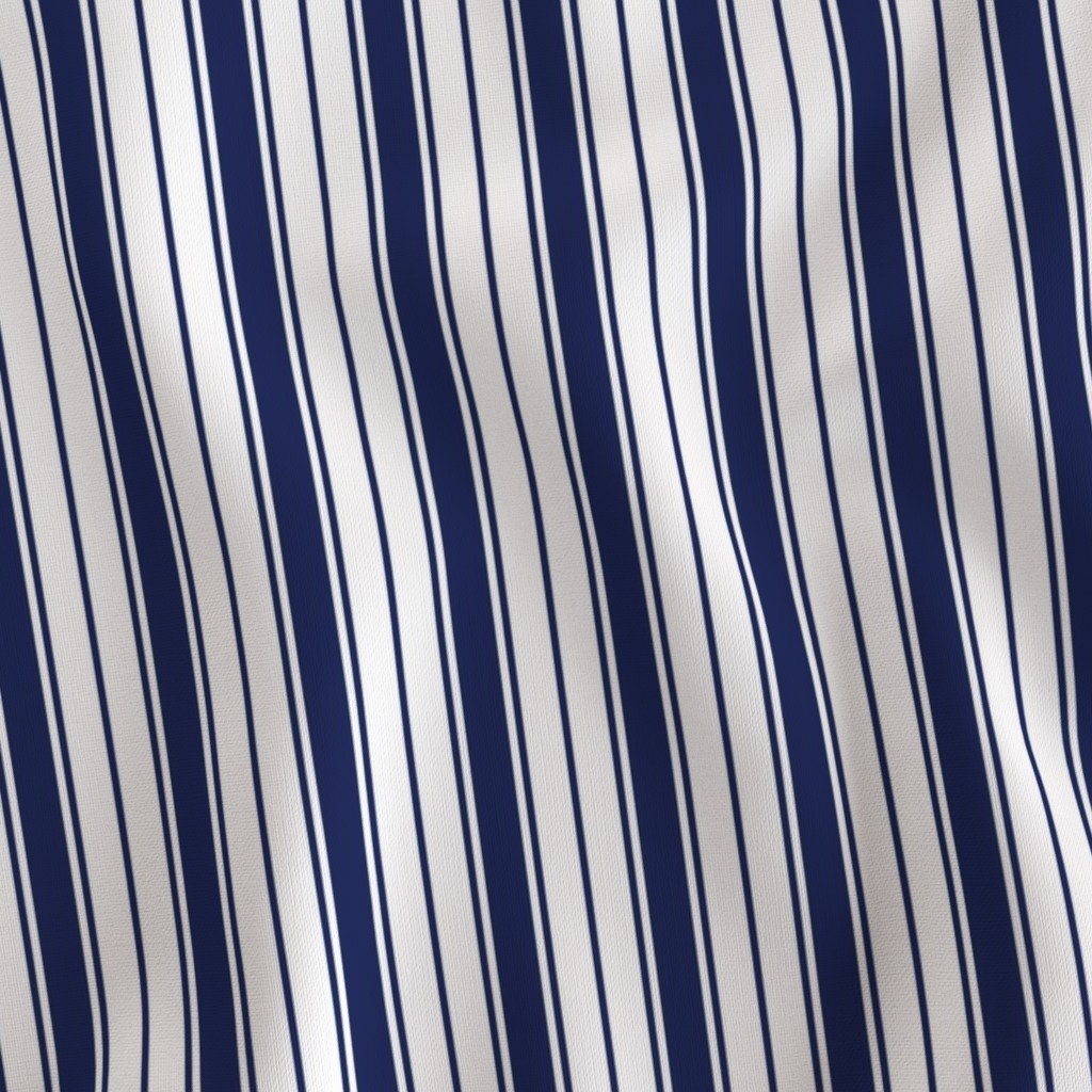Petroleum Blue Ticking Stripe Design de Bretagne