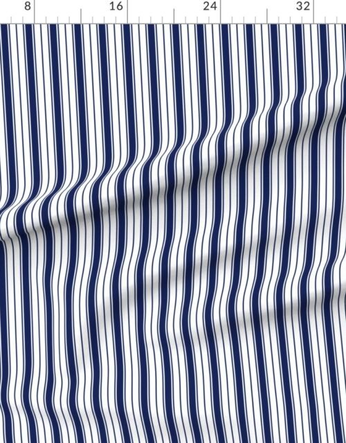 Petroleum Blue Ticking Stripe Design de Bretagne