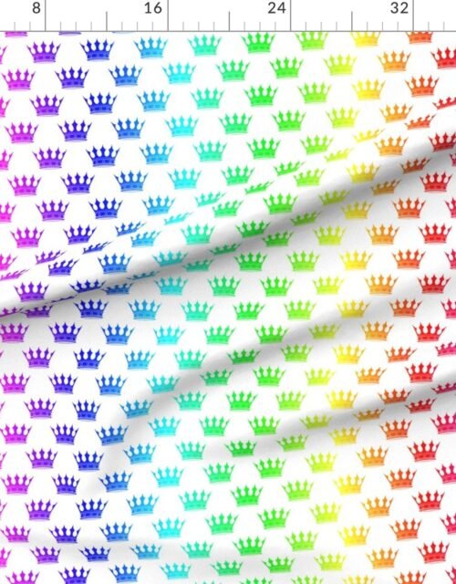 Vibrant Rainbow Crown Pattern - Regal Hues Collection