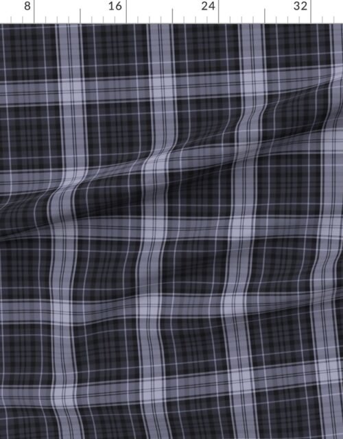 Dress Gordon Scottish Tartan Weave in Muted Faded Slate and Ash Grey