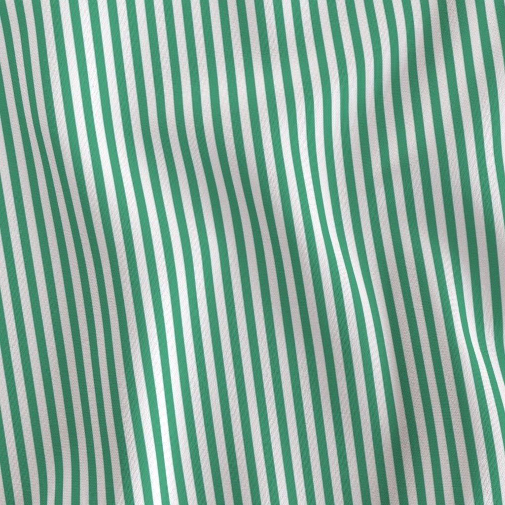 1/4″ Vertical Beguiling Green and White Stripe