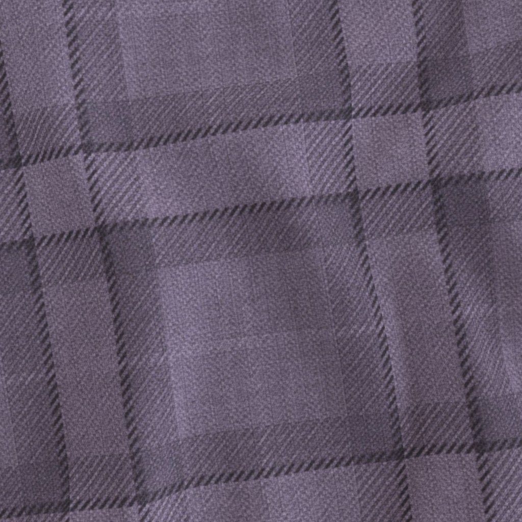Muted Violet and Heather Gray Wool-Style Tartan Plaid Fabric