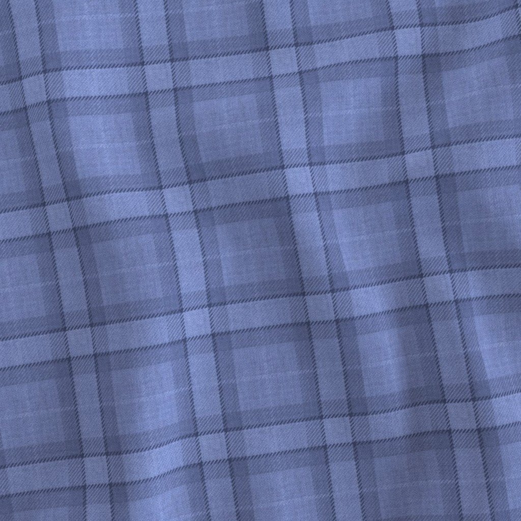 Light Denim Blue Country Checkered Farmhouse Plaid Fabric